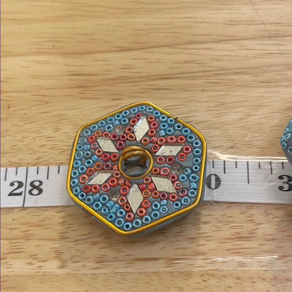 Colorful Handmade Beaded Trinket Box